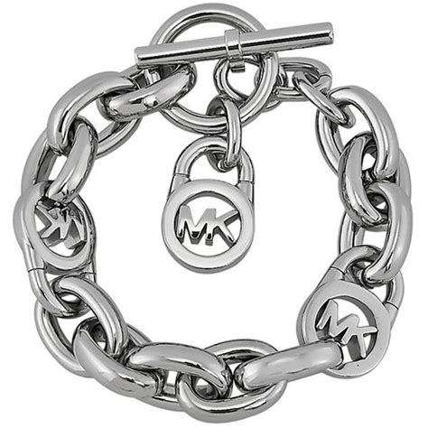 michael kors chunky chain bracelet silver|michael kors bracelet with lock.